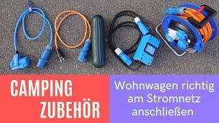 Stromversorgung von Wohnwagen bzw. Wohnmobilen auf dem Campingplatz