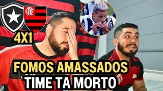 REACT MELHORES MOMENTOS BOTAFOGO 4X1 FLAMENGO - SURRA NO ENGENHÃO E TIME FISICAMENTE MUITO ABAIXO