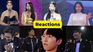 Male stars' reactions when they see their wives or lovers on the Baeksang 2024 stage