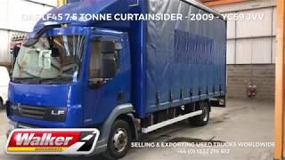 Walker Movements - 2009 DAF LF45 7.5 TONNE CURTAINSIDER