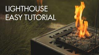 How To Use Lighthouse Gas Fireplace - Planika UK Tutorial