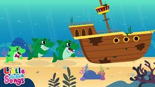 The Sharks Go Marching  | Baby Shark | Nursery Rhymes For Toddlers | Little Wave Songs - Baby Coco