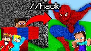 Ich CHEATE bei einer SPIDERMAN BAU CHALLENGE in Minecraft!