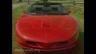 Motorweek 1994 Pontiac Firebird Convertible Road Test