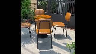 Set bàn ghế cafe bọc nệm #0779460468 #noithattungduong #ghelotte #ghecafe #ghecafebocnem #trend #xh