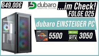 AUCH für Einsteiger KEINE gute Wahl!  | dubaro Gaming PC Ryzen 5500 + RTX3050 | ...im Check #025