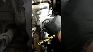 Thermostat needs to be oriented a certain way! #mechanic #tools #overheating
