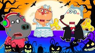 Wolfoo Becomes Halloween Wind Up Doll Toys - Halloween Stories for Kids | Cartoons for Kids