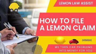 How to File a Lemon Claim