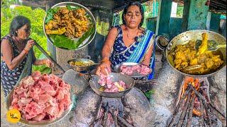 Adivasi Aunty Ki Chulhe Wala Jharkhandi Desi Chicken Thali Making Rs 120/- Only l Ranchi Street Food