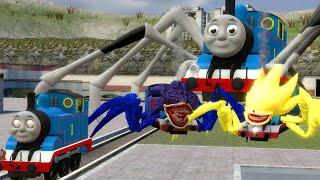 Building a Thomas Train Chased By  Cursed Thomas Train and New Friends in Garry's Mod!!