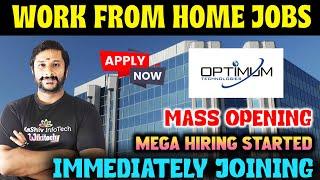 Optimum Technologies is Hiring | Permanent Work from Home jobs | Today Job Vacancy in Tamil #job