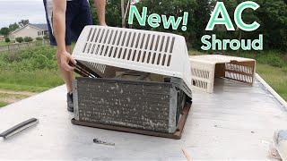 Installing a New AC Shroud on Our RV