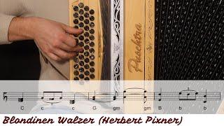 #Lernvideo: „Blondinenwalzer“ Komplett (Herbert Pixner) - Steirische Harmonika