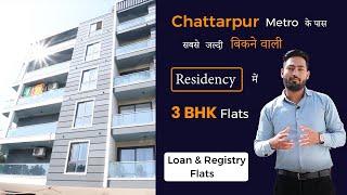 3 BHK Luxury Flats | Loan and Registry Flats in Chattarpur, South Delhi | 9899550700