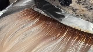 Color melting/Hand-tied weft hair extensions