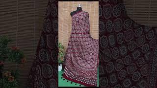 modal silk ajrakh print dupatta.for any queries whatsapp on 8591866247