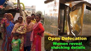 Open Defecation: Women and men squat next to each other to defecate, Shocking details revealed