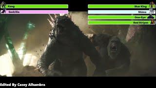 Godzilla x Kong: The New Empire (2024) Final Battle with healthbars 1/2