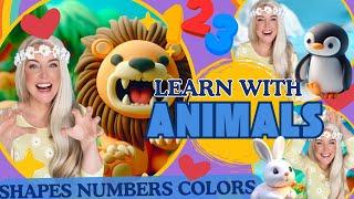 Miss Daisy’s Animal Adventure: Learning Numbers, Shapes & Colors for Preschool! #education #toddlers