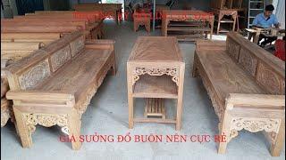Bộ ghế Trường Kỷ Lim_ đồ gỗ nhân khang
