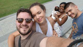 MY HUSBAND'S FAMILY CAME TO AMERICA TO MEET OUR BABY! | Chontelle and Dan