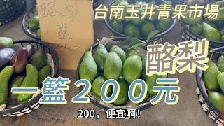 [批發巿場] 酪梨一大籃200元！8月芒果有哪些品種。玉井芒果巿場巡禮｜好吃又便宜的酪梨  #吉寶媽日常#玉井芒果巿場#台南