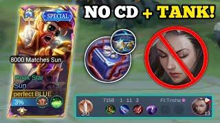 SUN NO COOLDOWN + TANK BUILD IS BROKEN!‼️ (must try!) | SUN VS. BENEDETTA -MLBB