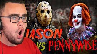 Reacting to Jason Voorhees vs Pennywise IT Clown the FIGHT! (Horror Film)