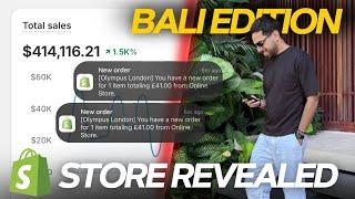 $117,849/Sales REVEALED Store & Strategy - 0 to $100k Dropshipping Challenge (BALI Edition)