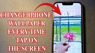 How to change wallpaper on iPhone 13 by tapping