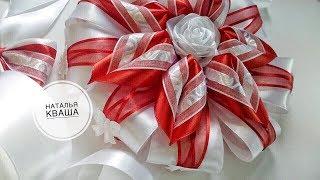 Бант на выписку из роддома своими руками МК  Ribbon bow. Laço para o bebê  DIY-PAP