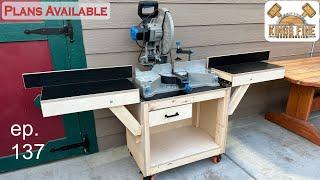 137 - Mobile Miter Station - With Drop-Down Wings that fold in 10 seconds!