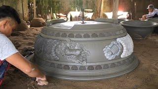 Hướng Dẫn Kĩ Thuật Quay Chậu Tròn Một Mét Hai Tứ Linh | Tô Thành Trung #140