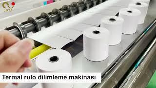 900mm Genişlik POS Termal Rulo Kağıt Kesim Dilimleme Makinası - 2023