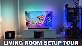 Living Room Setup Tour with FULL Immersion LG / SONOS / PHILIPS HUE