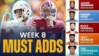 Fantasy Football Week 8 Waiver Wire Pickups | Must-Have Players to Add to Your Roster (2024)