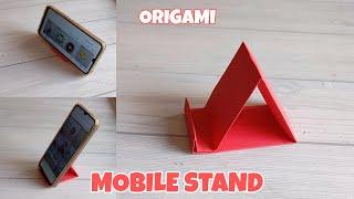 MOBILE STAND ORIGAMI TUTORIAL| HOW TO MAKE USEFUL MOBILE STAND CRAFT| PAPER FOLDING| #diy #tutorial