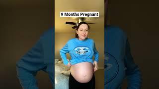 9 months pregnant baby bump update #shorts #36weeks