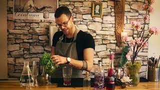 The Humble Bartender crafts a Boë Violet Gin cocktail