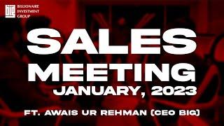 Glimpse of Sales Meeting January 2023 | Billionaire Investment Group (BIG)