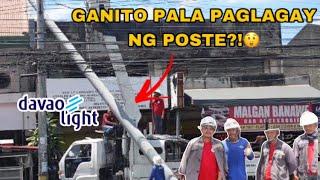 GANITO PALA PAGLAGAY NG POSTE NG KURYENTE?! | DAVAO LIGHT 2022 | Ruel P.