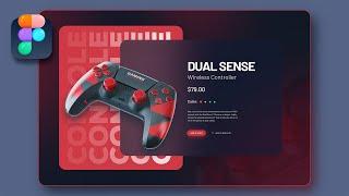 PRO Gaming Console UI Design in Figma - Ui Design Figma Tutorial in Hindi