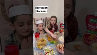 Eishaal and Salman at Iftar time, Ramadan Kareem #shorts #kids #ramadan #iftar