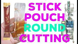 Round corner stick sachets Honey sauce filling packing machine Techinery®