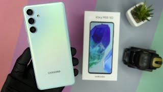 Samsung Galaxy M55 Unboxing | Hands-On, Antutu, Design, Unbox, Camera Test