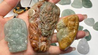 翡翠#缅甸天然翡翠#jade#天然缅甸玉石a貨翡翠珠宝代购直播中,natural jade jewelry live, China,green jadeite