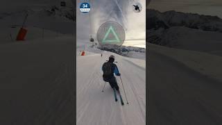 Let’s change the camera perspective #skiing #insta360 #thirdperson