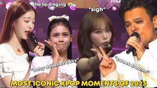 most iconic kpop moments of 2023