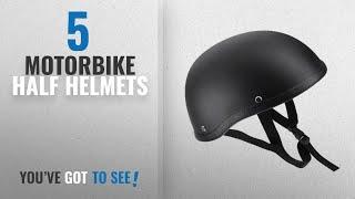 Top 10 Motorbike Half Helmets [2018]: KKmoon Motorcycle Half Open Face Helmet Matt Black Protection